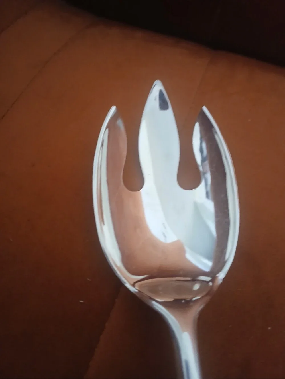 Silver Plated Serving Spoon and Fork Set